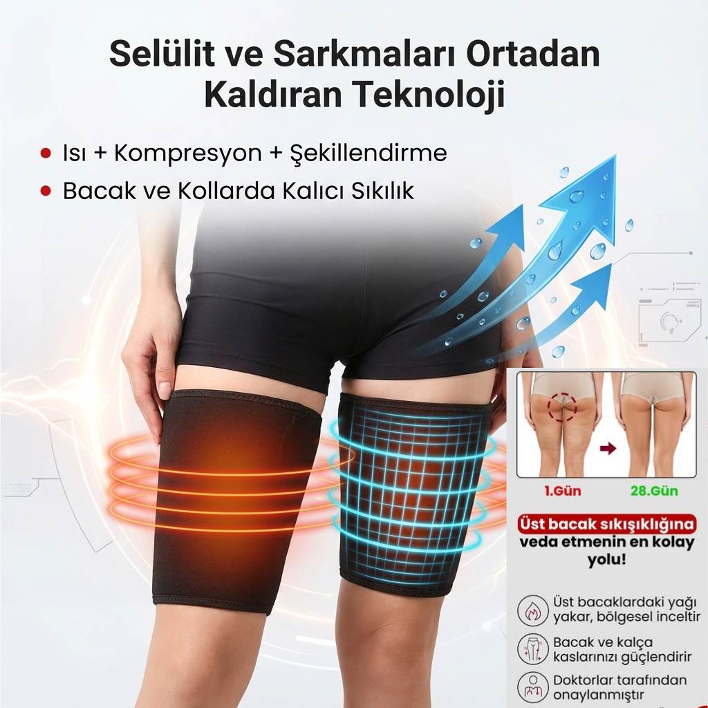 Selülit ve Sarkma Karşıtı Sıkılaştırıcı Bacak Şekillendirici